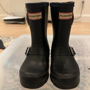 Hunter moto rain boots size U.S. 9